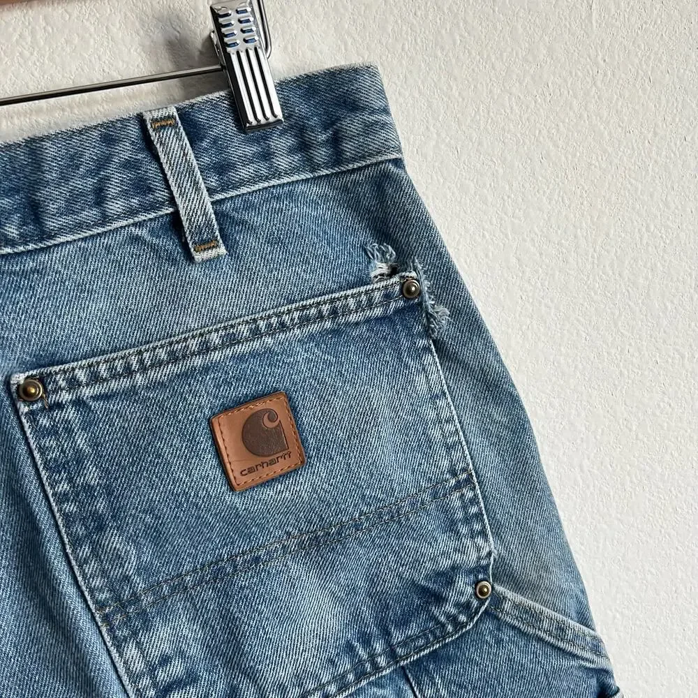 Carhartt B73 DST denim double knee work wear carpenter pants